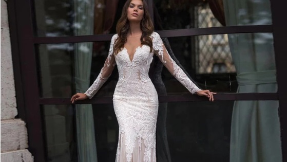 boho lace wedding dress