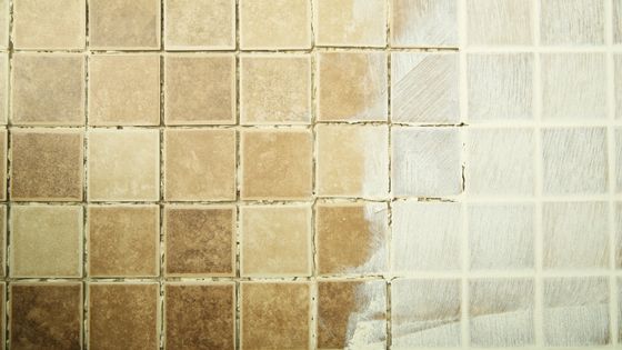 How to Clean Floor Tile Grout Stains in the Bathroom or Kitchen